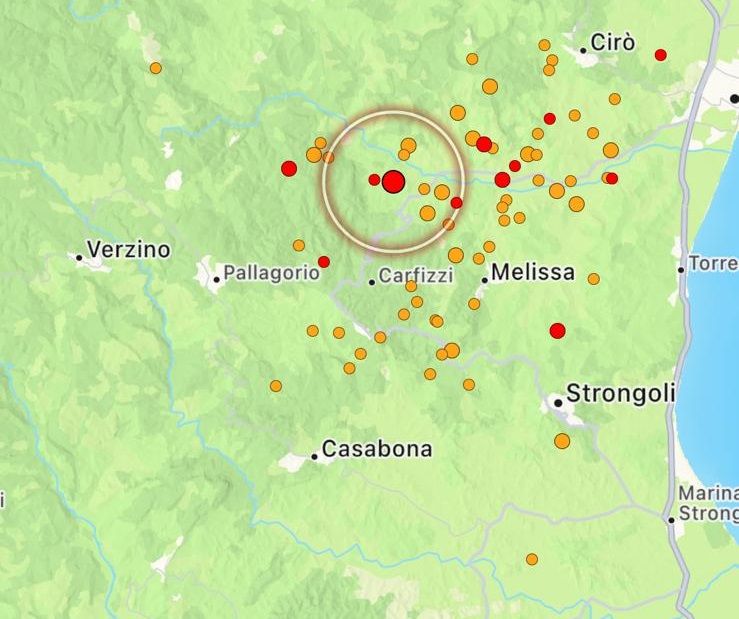 terremoto crotonese calabria