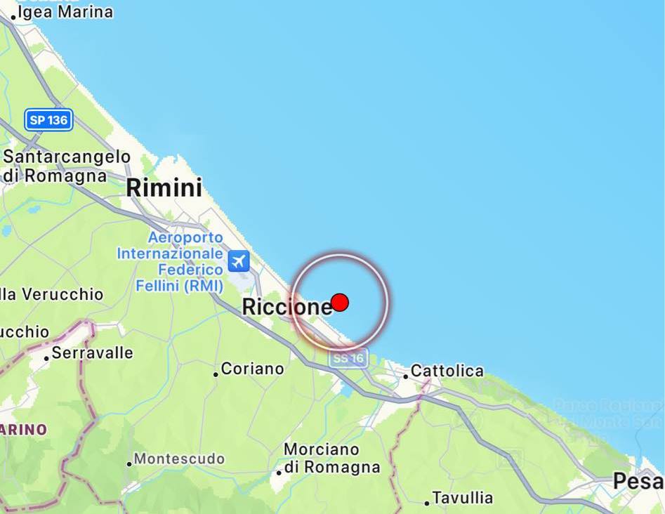 terremoto litorale romagnolo notte