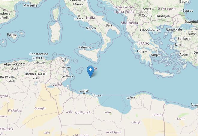 terremoto malta canale sicilia