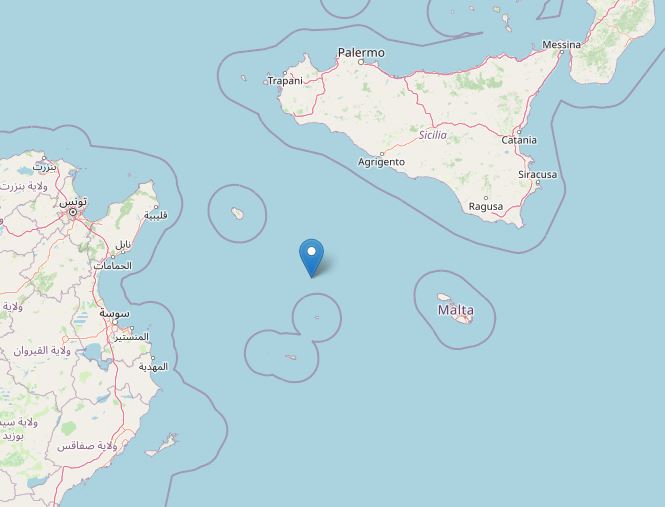 terremoto oggi canale sicilia