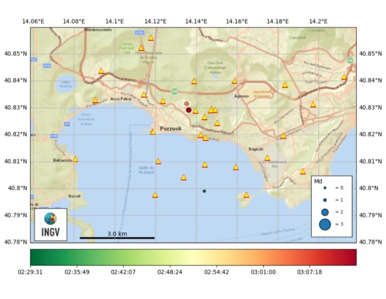 terremoto sequenza sismica campi flegrei