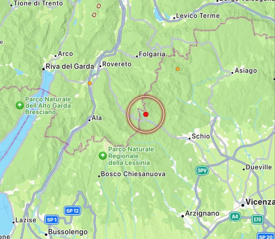 terremoto veneto trentino