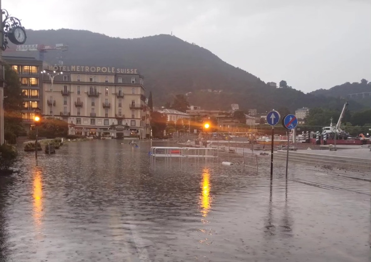 Lago di Como maltempo oggi