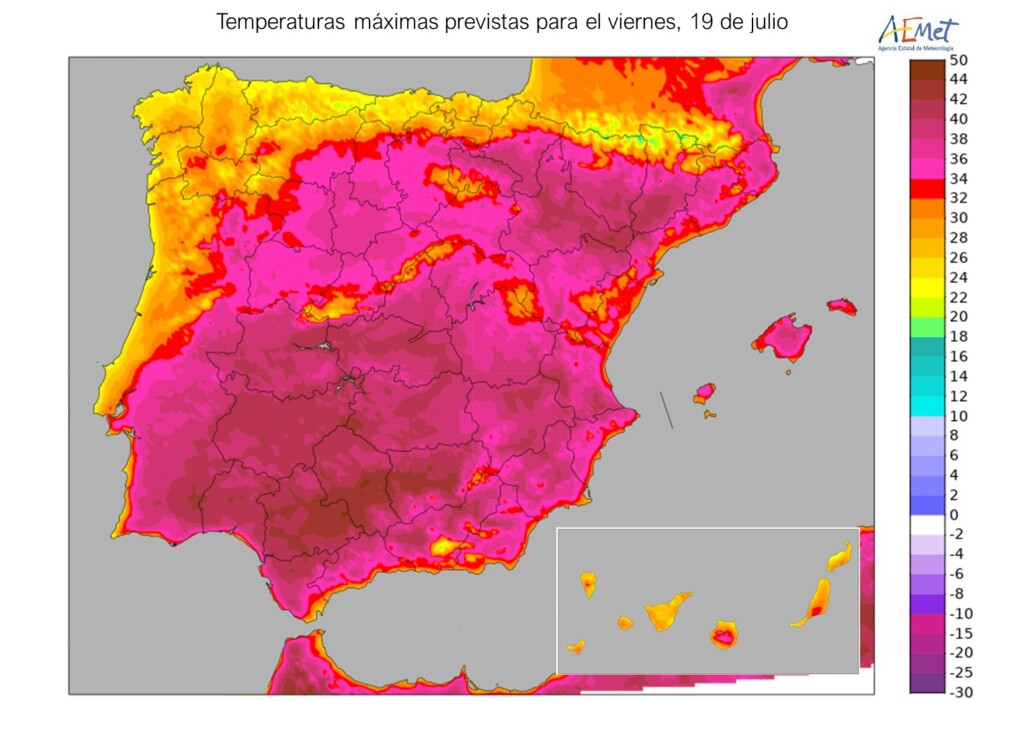 allerta caldo spagna