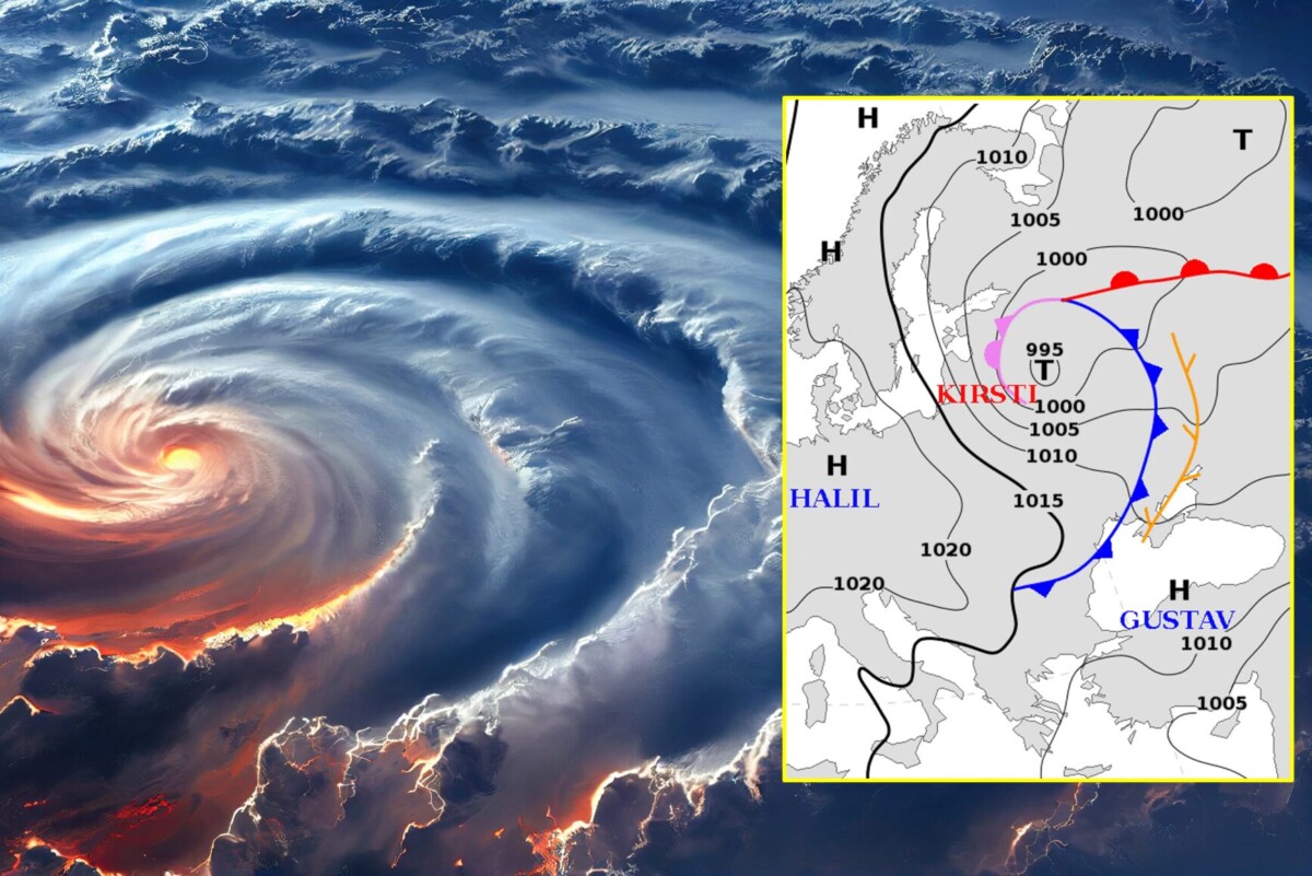 allerta meteo ciclone Kirsti