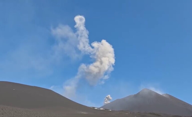 anelli di vapore etna