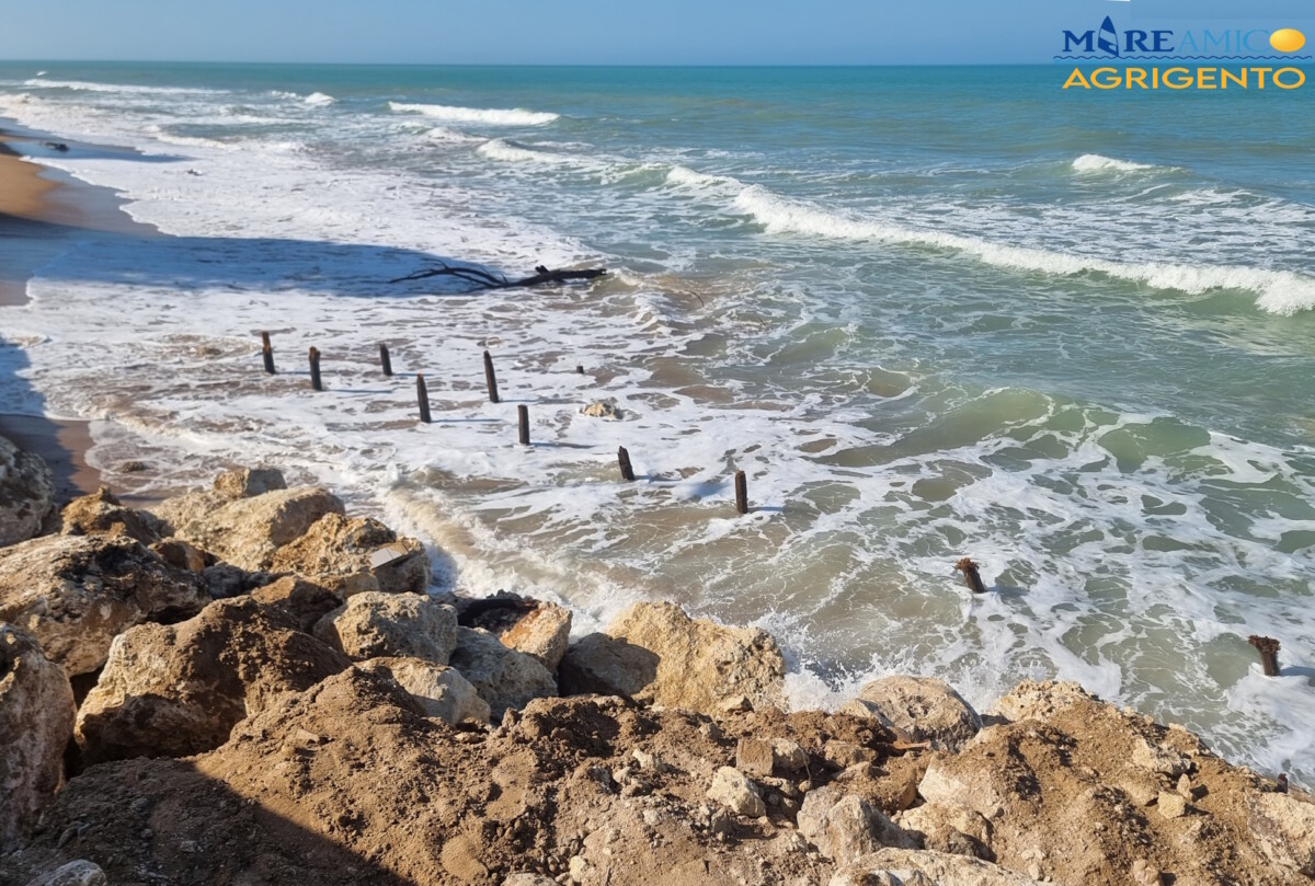 erosione spiaggia san leone agrigento