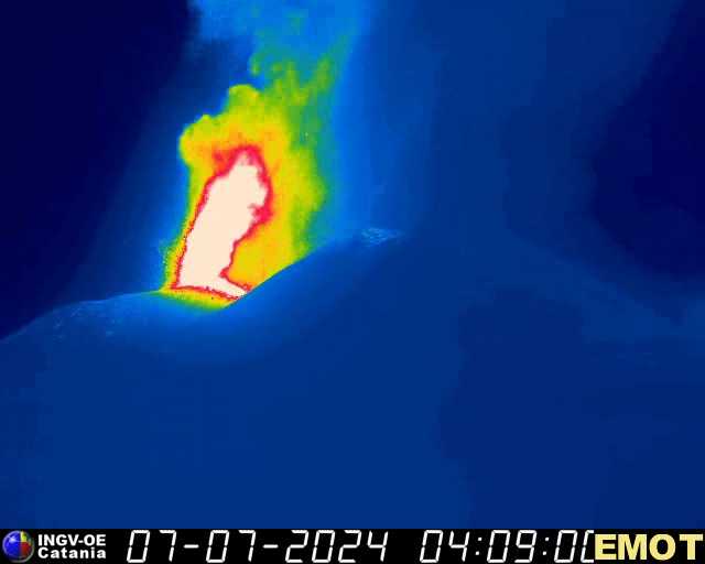 eruzione etna oggi 7 luglio 2024