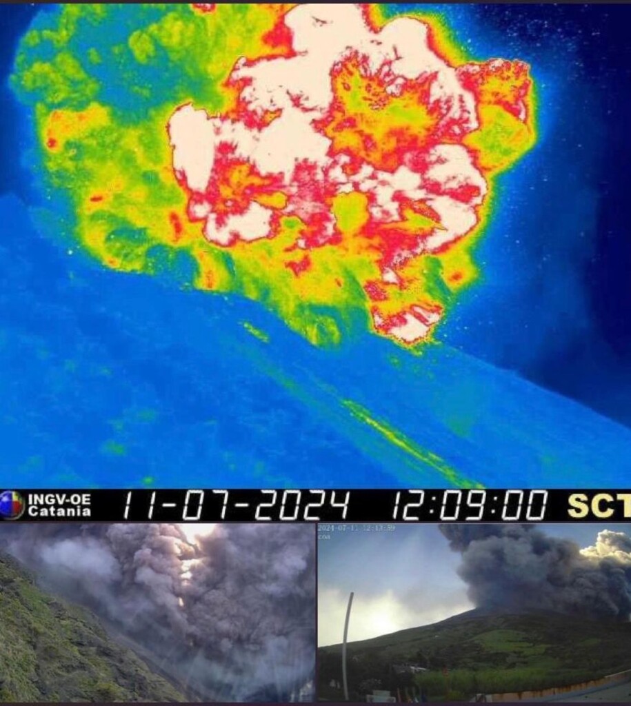 eruzione stromboli 11 luglio 2024