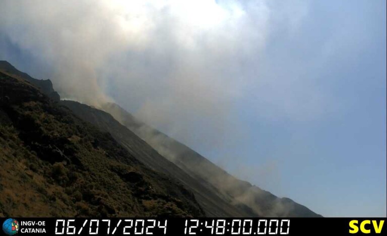 eruzione stromboli 6 luglio 2024