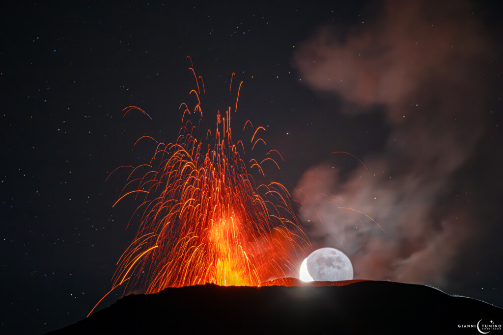 etna luna luce cinerea