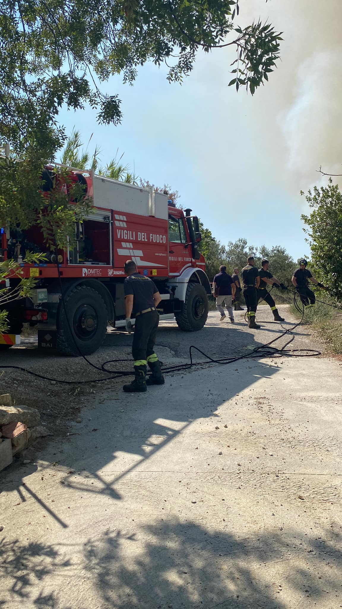 incendio cupello abruzzo