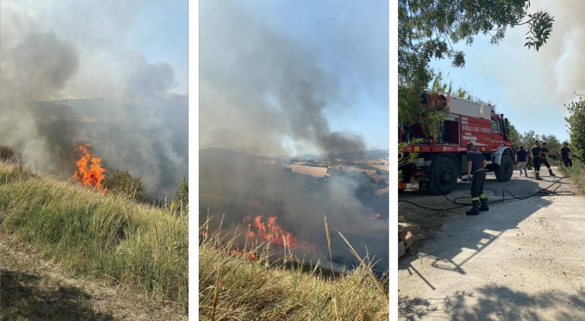 incendio cupello abruzzo