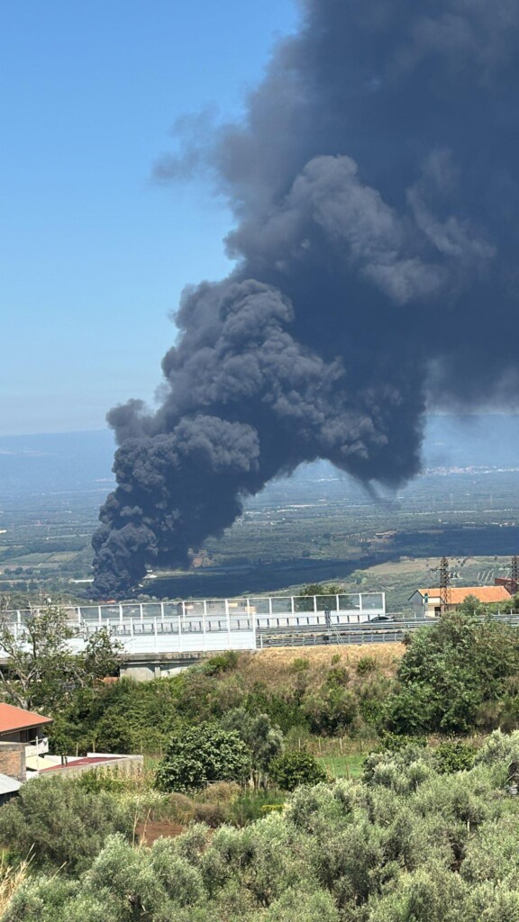 incendio palmi oggi