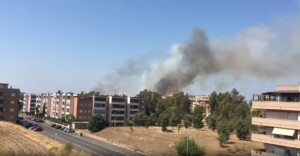 incendio ponte di nona roma