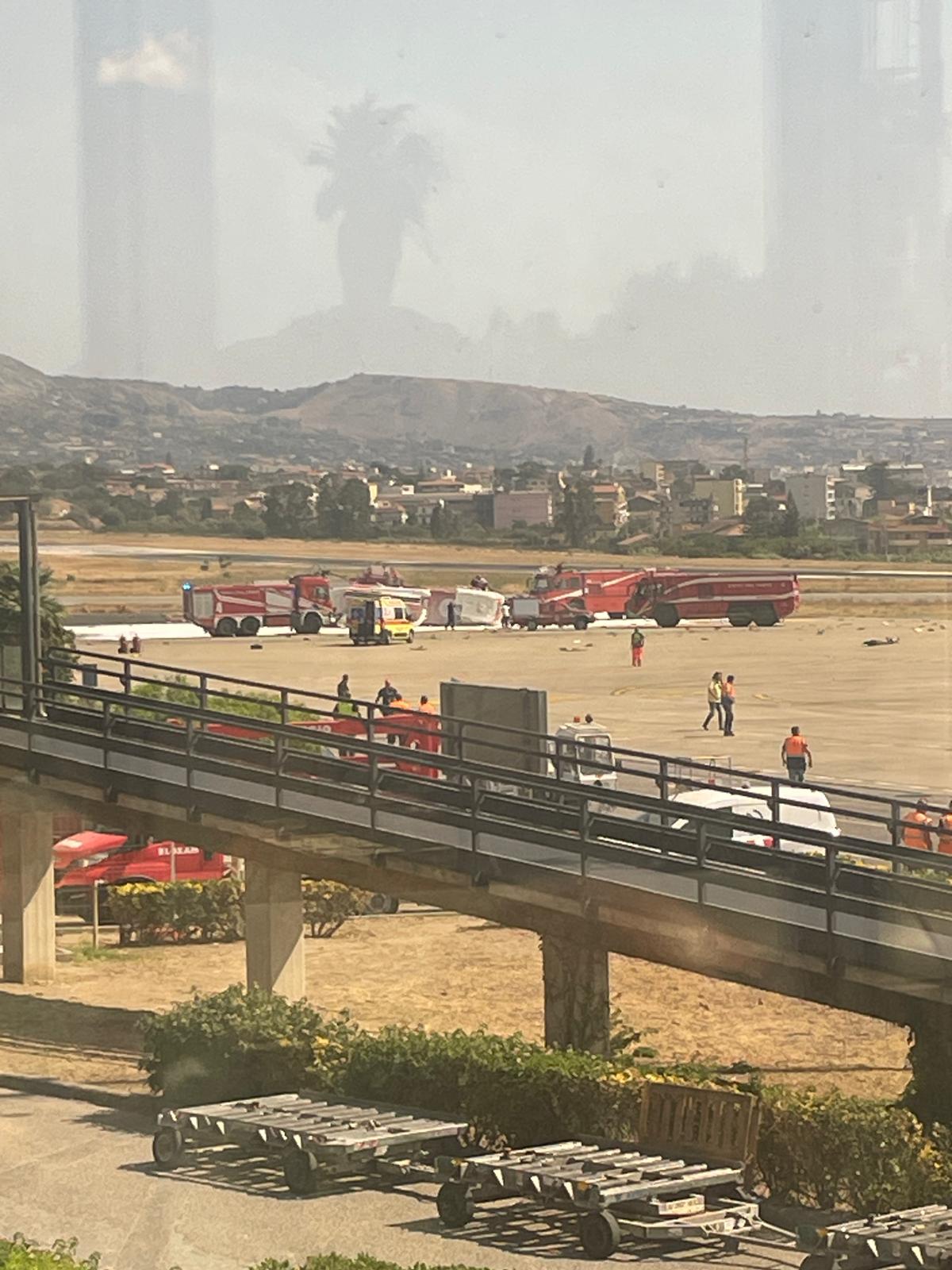 incidente aeroporto reggio calabria