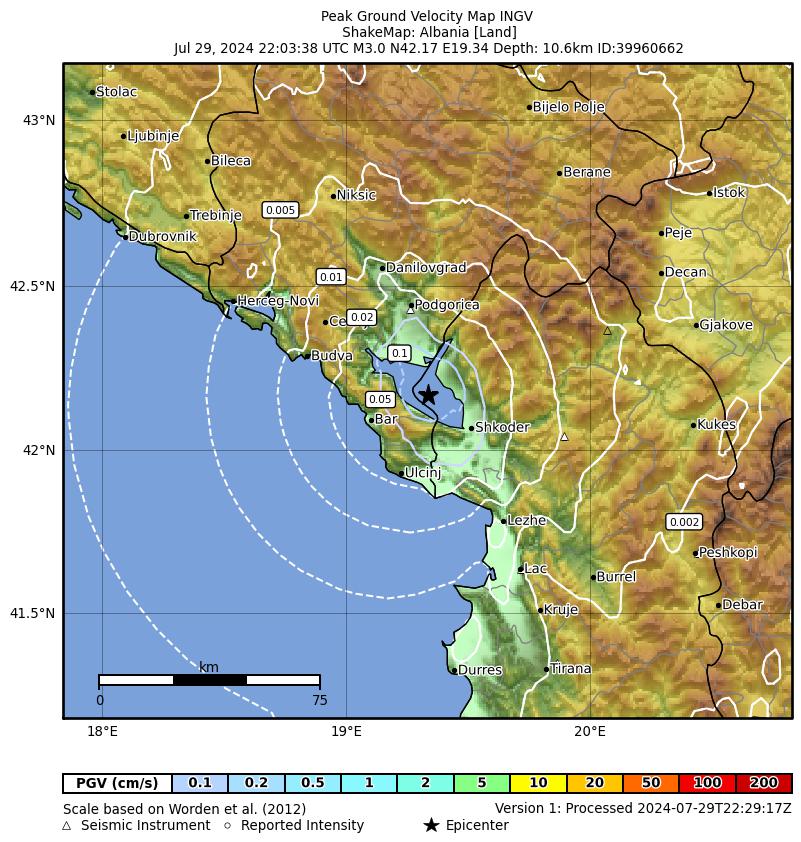 terremoto albania