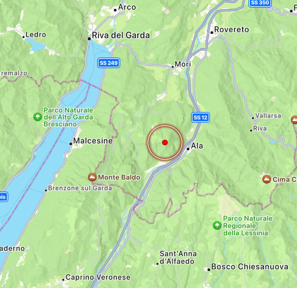 terremoto oggi Ala