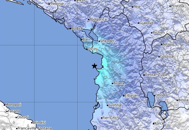 terremoto oggi albania