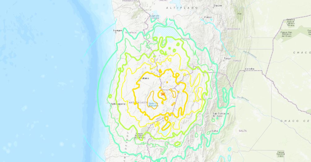 terremoto oggi cile