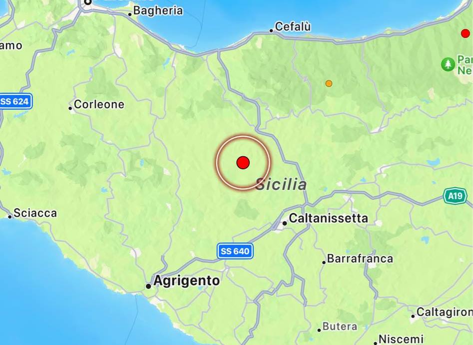 terremoto oggi sicilia caltanissetta villalba