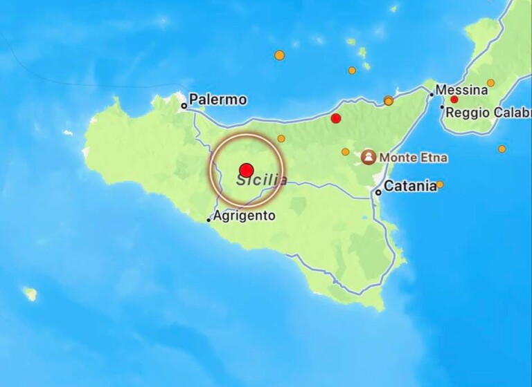 terremoto oggi sicilia caltanissetta villalba