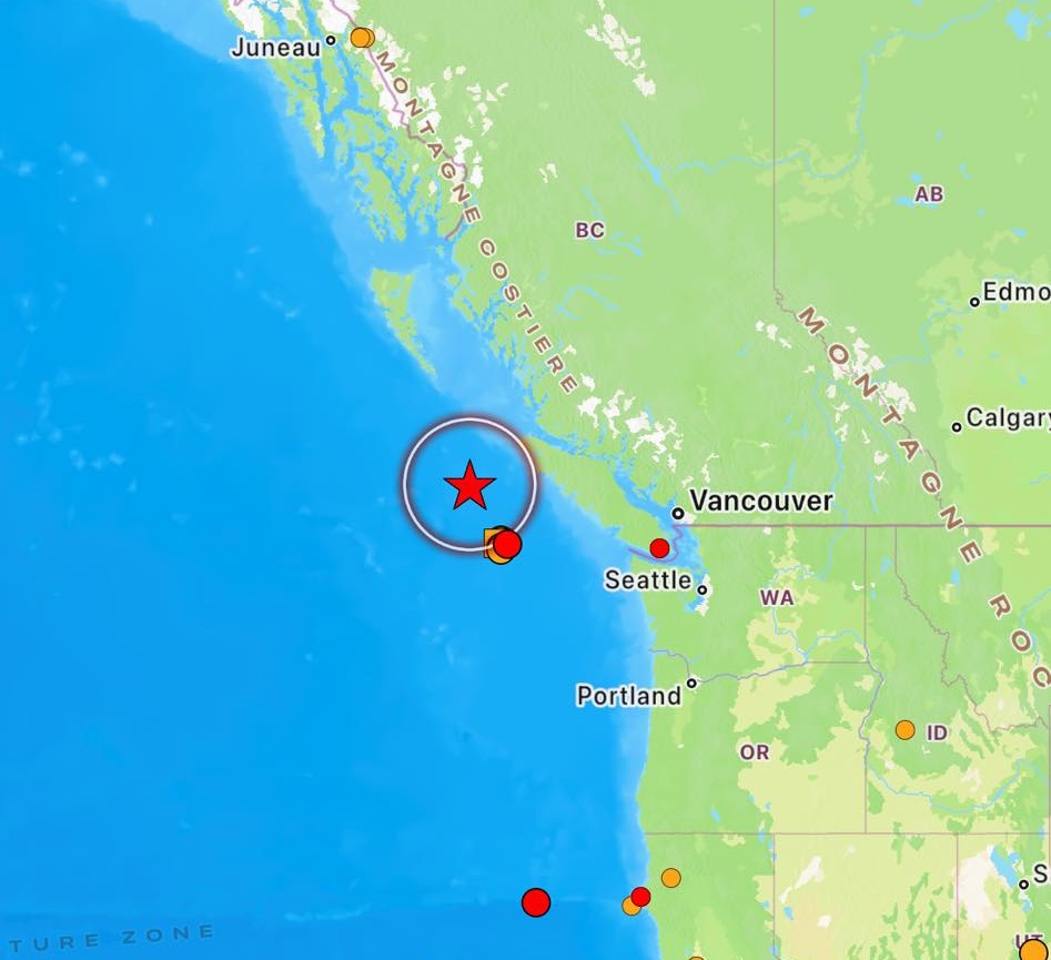 terremoto pacifico canada