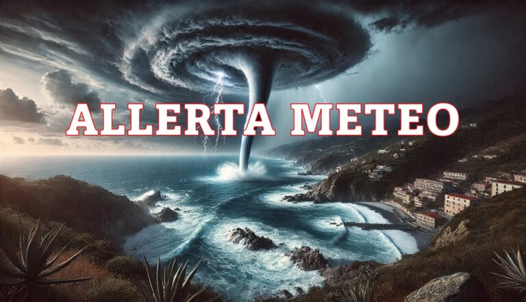 ALLERTA METEO oggi domani maltempo italia temporali tromba marina