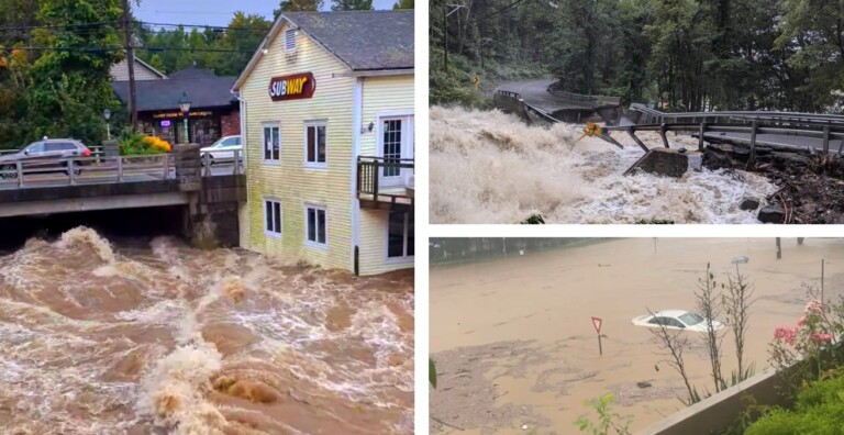 alluvione Southbury connecticut usa