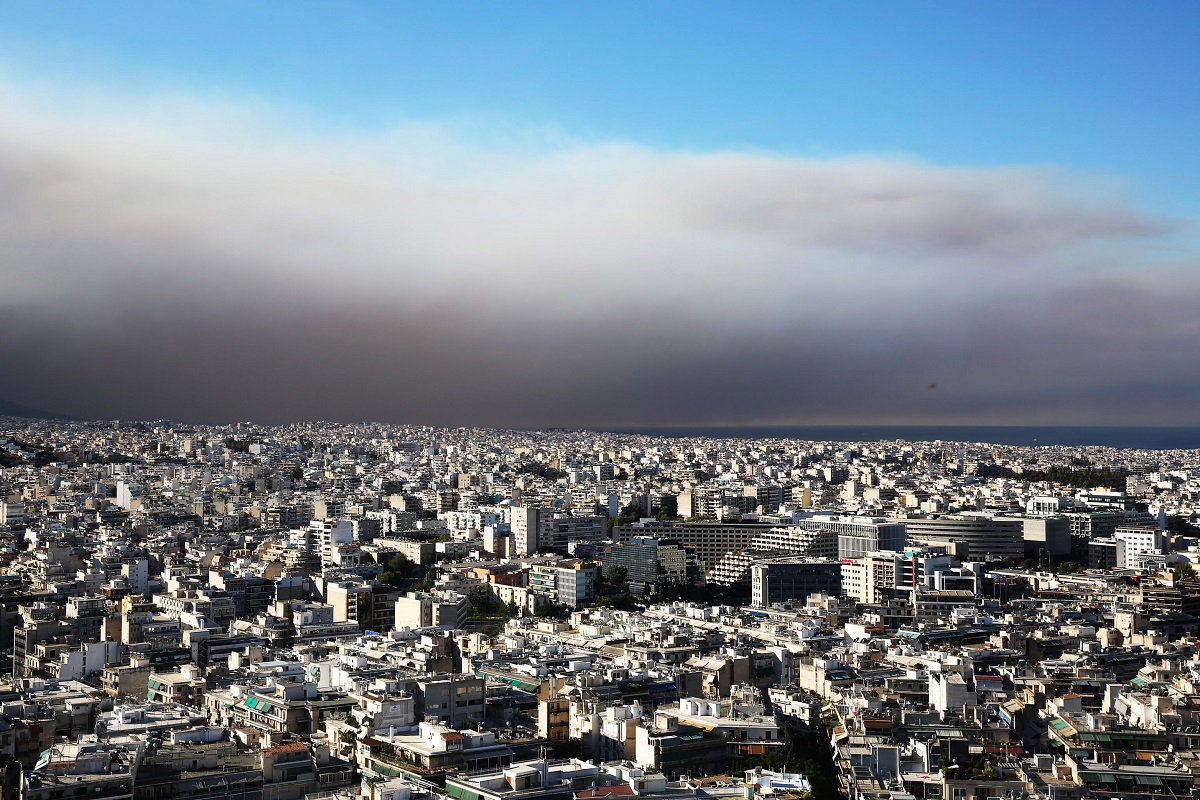 incendi grecia attica atene