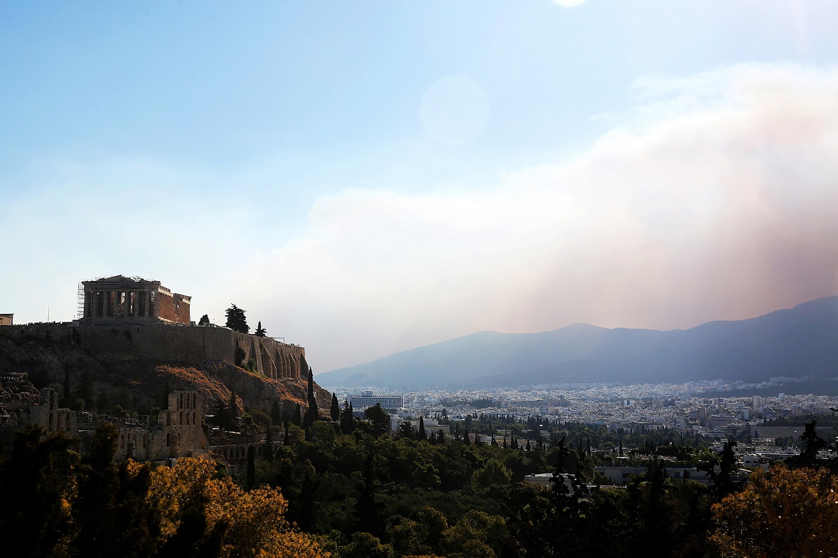 incendi grecia attica atene