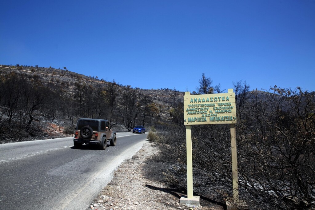 incendi grecia attica atene