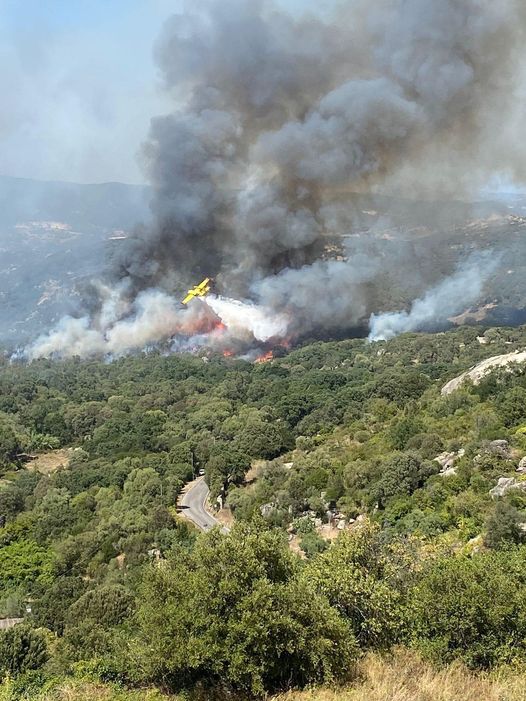 incendio calangianus sardegna