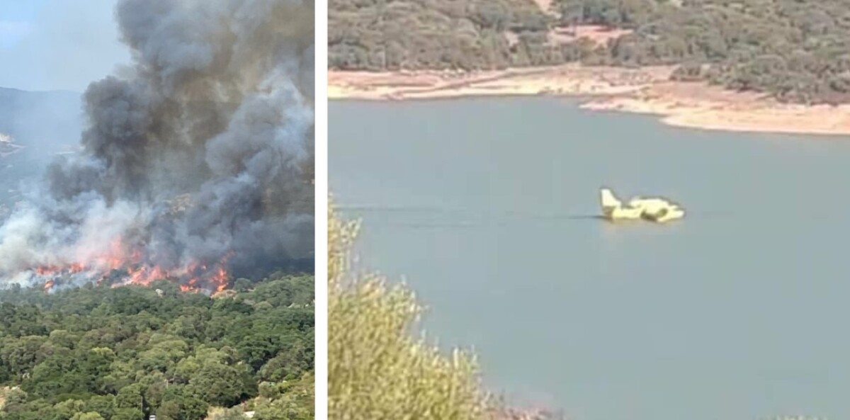 incendio calangianus sardegna