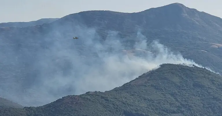 incendio monti alburni