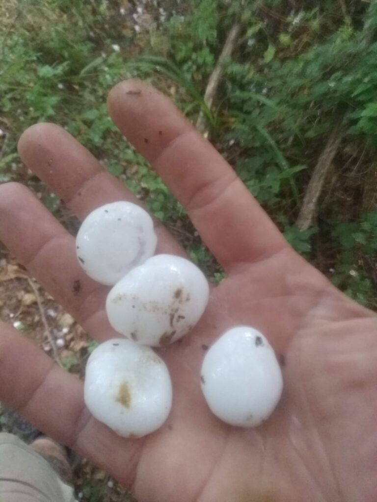 maltempo grandine San Vivaldo toscana