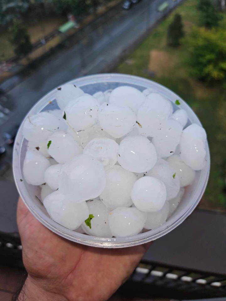 maltempo grandine gerbido piemonte