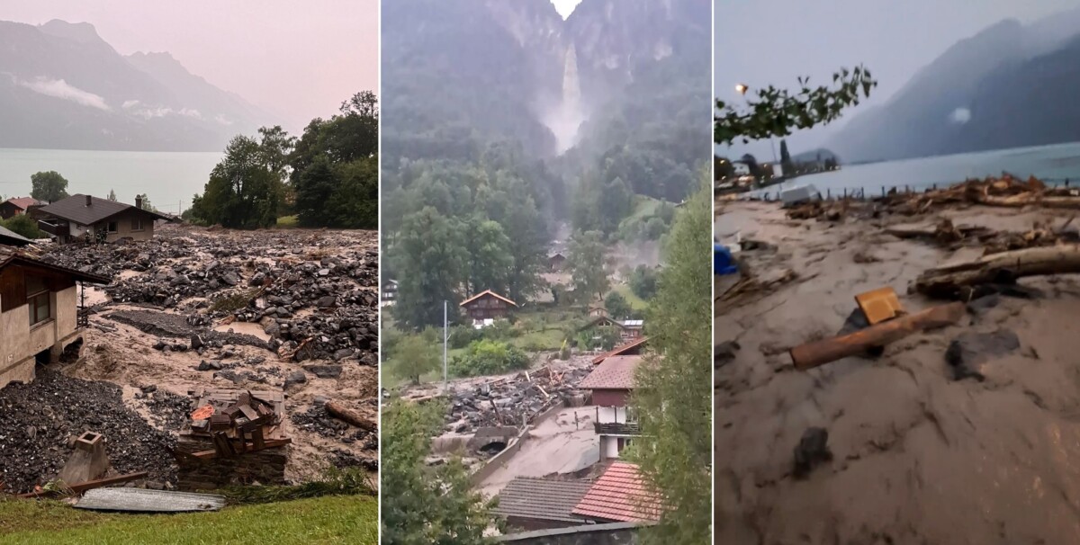 maltempo svizzera alluvione brienz