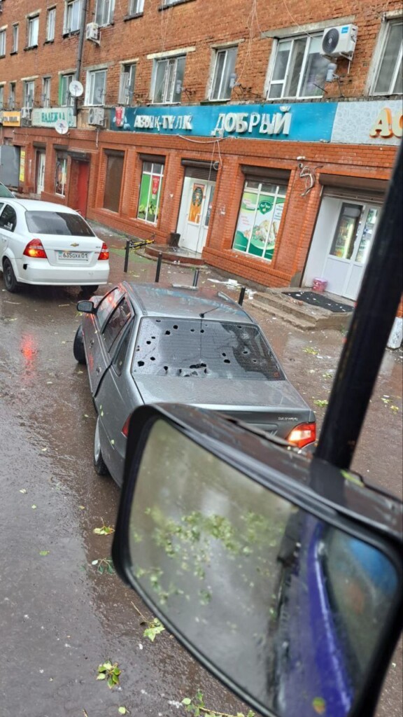 maltempo temporale astana grandine