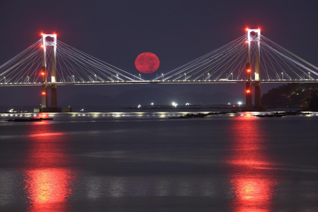 superluna Ponte di Rande Vigo