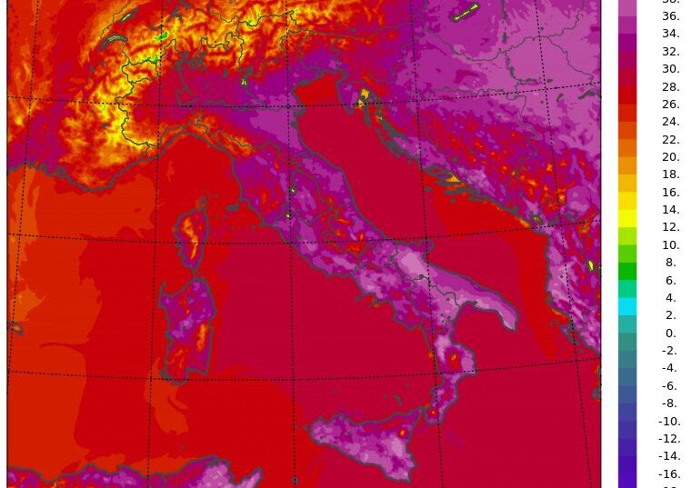 temperature massime 16 agosto