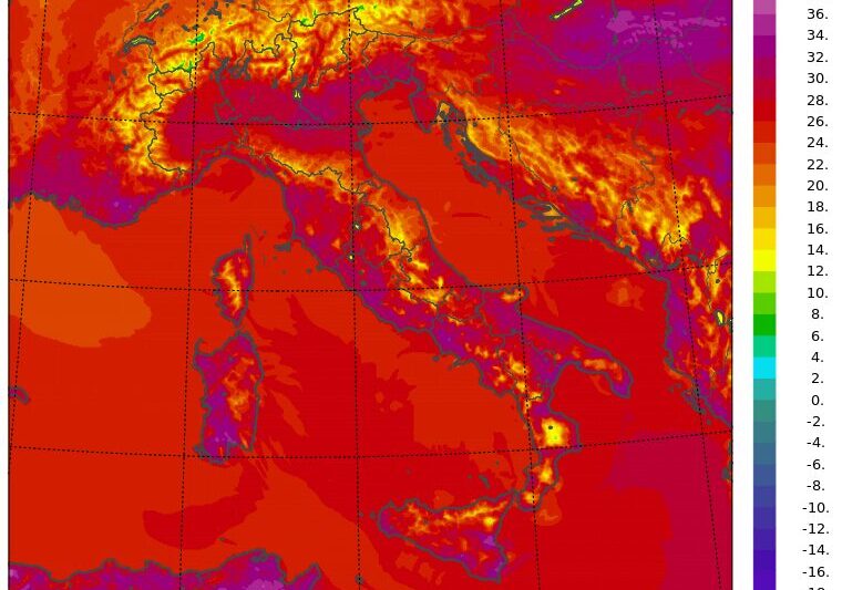 temperature massime 20 agosto