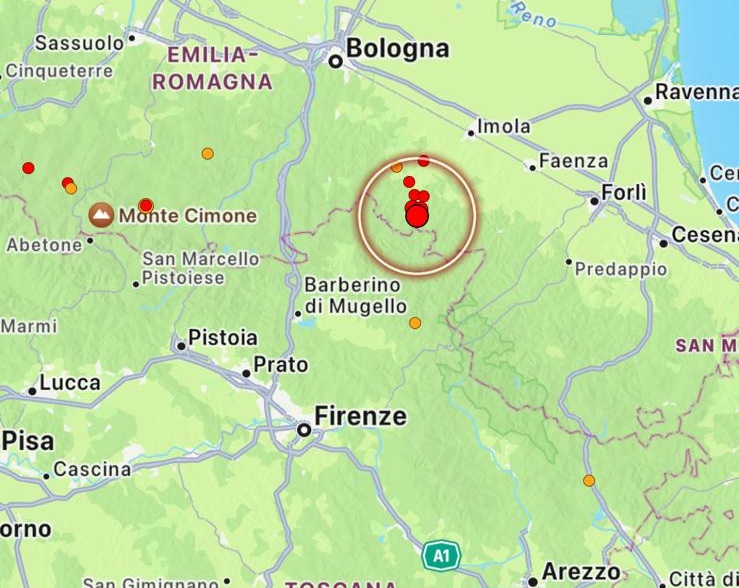 terremoto castel del rio emilia romagna