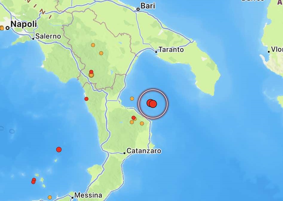 terremoto mar ionio