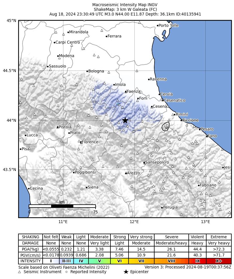 terremoto oggi forlì cesena