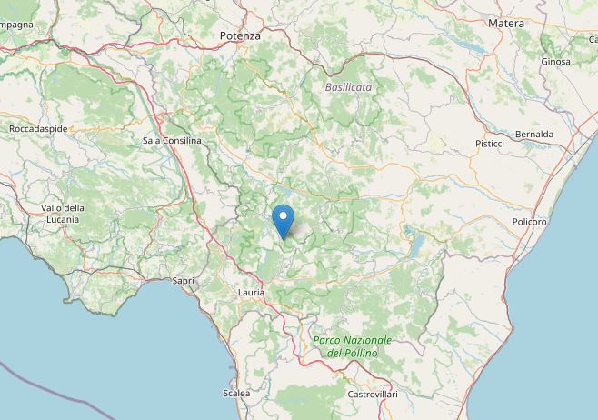 terremoto potenza castelsaraceno