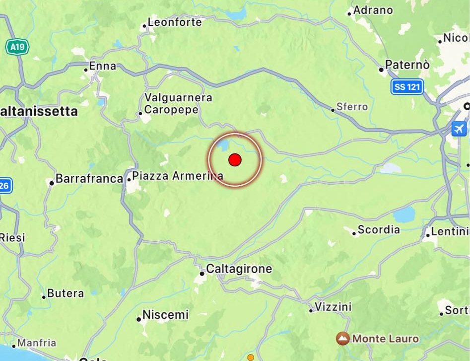 terremoto raddusa sicilia