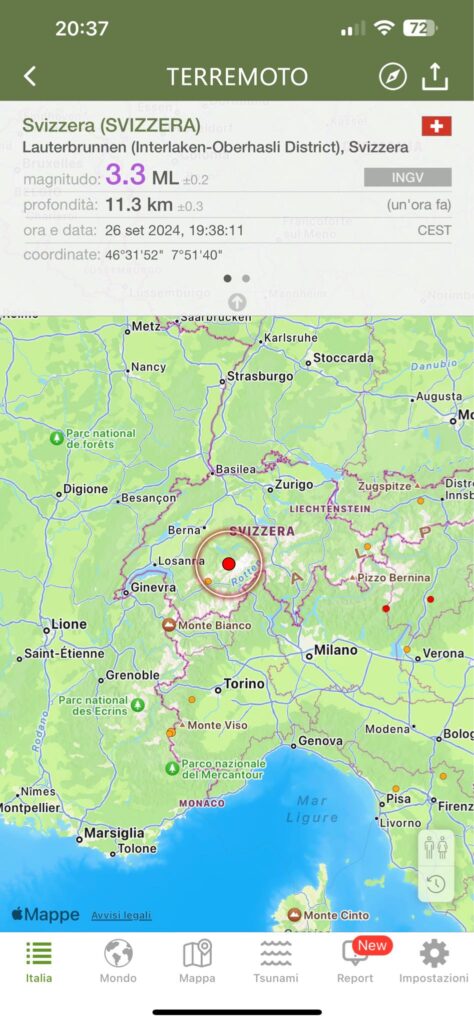 terremoto svizzera