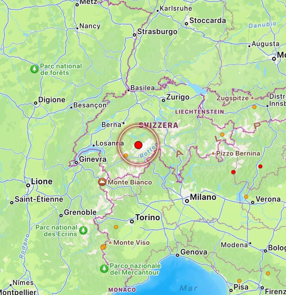 terremoto svizzera