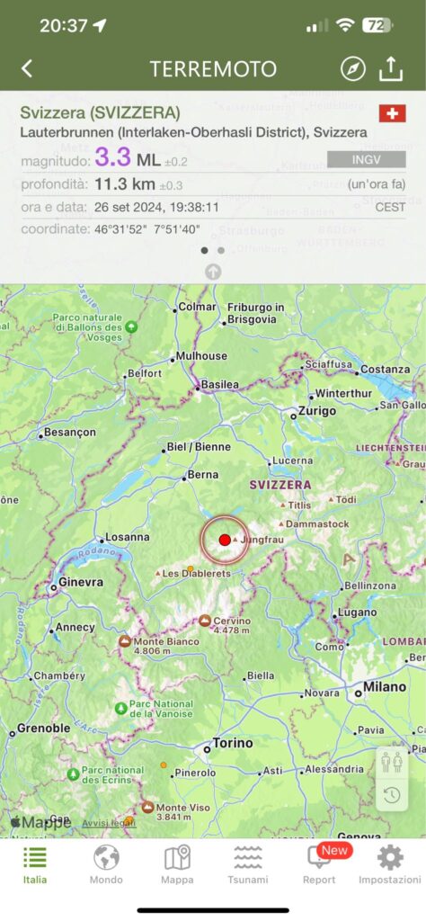 terremoto svizzera